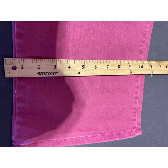 Logo Lori Goldstein Womens Stretchy Comfy Pink Jeans Plus Size 26W NWT Cropped - Picture 6 of 9